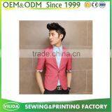 OEM Custom Design Wholesale Men's Trim Fit Casual Short Navy Blazer thumbnail-5