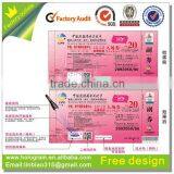 Customized High Quality QR Code Coupon Security Paper