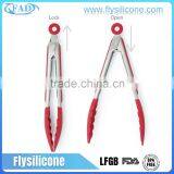 Food Grade Stainless Steel Silicone Kitchen Locking Tongs , Food Tongs, BBQ Tongs thumbnail-6