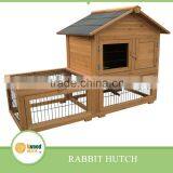 Wooden Rabbit Hutch With Run Cage thumbnail-1
