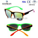 Double deck color OEM Promotion sunglass revo color mirror sunglasses oculos de sol men
