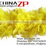 ZPDECOR Best Decorative 40 GramWeight in Stock Dyed Yellow Turkey Feathers Plumage Chandelle Boas thumbnail-2