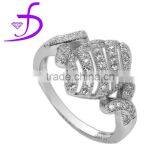 Wholesale 925 Sterling Silver Micro Pave Setting AAA Zircon Ring thumbnail-1