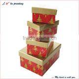 hot sale christmas gift boxes with lids made in shanghai
