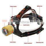 Dual Light Source LED Headlamp Rotating The Focusing Fishing Headlights With 2 x 18650 Li-ion Rechargeable Batteries+1 x Charger thumbnail-3