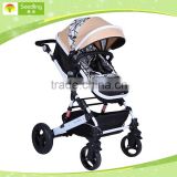 Cotton PU Fabric Good Custom Baby Doll Stroller With Folding System