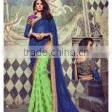Conscientious Blue Georgette Designer Saree/famous Indian Saree Designers
