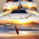 2014 3d Scenery Bedding Set, 100% Cotton Reactive Printed 4pcs Bedding Set