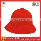 Casual Wool Bucket Cap Wholesale Fashion Red Bucket Hats for Women