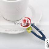 White Rose Flower Hair Pins Wedding Bridal Bridesmaids HAIR Accessory 6pcs Decorative Hair Clips thumbnail-2