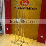 HJ-36 Chrome 4 Way Clothing Display Rack
