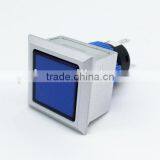 22mm Wall Switch Square Plastic Blue Led 24V Momentary or Latching Push Button Switch thumbnail-1