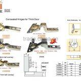 Nickel Plated 40mm Cup General Steel Concealed Furniture Hinges