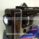 Mini Portable AM FM Radio With Dynamo Crank Power Torch thumbnail-3