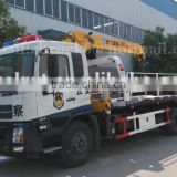 185hp 4*2 DONGFENG Wrecker Truck with Crane 5ton