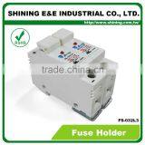 FS-032L3 Rail Mounted Cartridge Type AC DC 600V 32A Fuse Holder thumbnail-3