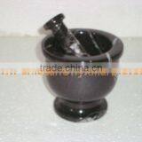 MARBLE MORTAR AND PESTLE HANDICRAFTS thumbnail-2