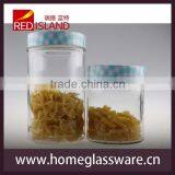 Food Safe 20oz Glass Jar With Design Metal Lid/glass Food Bottle