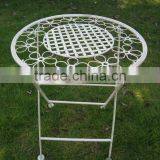 Antique White Foldable Outdoor Children Table Chair Set thumbnail-2