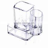Acrylic Cosmetic Makeup Holder Box for Brush Cream Lotion Cotton Swab Storage Organizer thumbnail-2