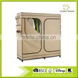 Store More Multifunctional Fabric Wardrobe Cloth Closet With Wheels thumbnail-1