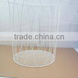 Round Wire Laundry Basket, Arc Pattern thumbnail-2