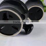 Home & Garden Bathroom Accessories Ceramic Black Shaving Bowl thumbnail-5