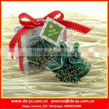 Christmas Color Dark Green Red Bell Shaped Candles Wholesale thumbnail-1