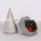 Geometrical Shape Inlaid Mirror Natural Plain Concrete Designer Home Decor thumbnail-4