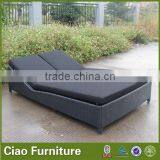 Sun Bed Mattress Outdoor Rattan Furniture Portable Sun Lounger thumbnail-4