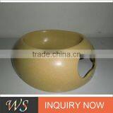 Eco-friendly Bone Shape Bamboo Fiber Dog Bowl thumbnail-1
