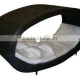 Wicker PE Ratan and Aluminum Outdoor Sun Bed thumbnail-1