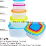 Wholesale Plastic Clear Square Storage Container With Lid thumbnail-4