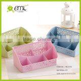 Emc Desktop Household Makeup Storage Plastic Box With Dividers thumbnail-1