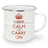 Multifunctional Antirust Galvanized Metal Mug With Stainless Steel Rim thumbnail-1