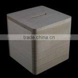 Eco-friendly Small Nature Color Wooden Money Box Wholesale thumbnail-1