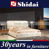 Affordable Best Price Modern Bedroom Furniture, King Size Leather Bed thumbnail-2