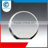 Jingyage Professional Service Free Sample Round Plate Joint Crystal Optical Award Crystal Trophy Crystal Plaque Award thumbnail-1