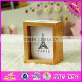 2016 Hot Sale Baby Wooden Mini Photo Frame, Most Popular Kids Wooden Mini Photo Frame W09A054 thumbnail-2