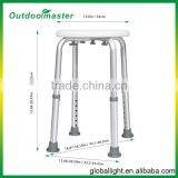 Round Bathroom Adjustable Height Shower Chair White thumbnail-5