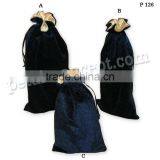 Velvet Wine Bottle Pouch thumbnail-2