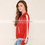 Contrast Trim Long Sleeve Custom Stain Women Track Jacket thumbnail-2