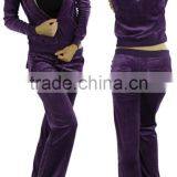 Comfy Soft Plush Velour Suit Hoodie Sweat Set Tracksuit thumbnail-5