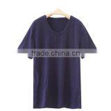 New Style Wholesale Cheap Summer Round Neck Plain Black T Shirts For Men thumbnail-2