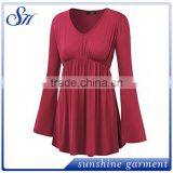 New Casual Design Blouses Fashion Style Round Bottom 2017 for Women thumbnail-2