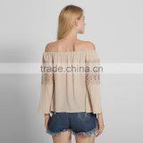 Maxnegio off Shoulder Full Sleeves Blouse Designs Women's Shirts thumbnail-2