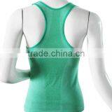 Womens Polyester Cotton Yoga Fitness Singlet Tank Top thumbnail-3