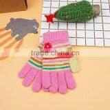TC13025 Cheap Winter Warm Knitted Kids Gloves New Fashion Cute Long Finger With Fingers thumbnail-3