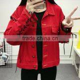 Zm35758a Ladies Stylish Denim Coat Wholesale Fashion Jackets thumbnail-1