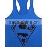 Superman Gym Singlets Mens Tank Tops Wholesale,Bodybuilding Equipment Fitness Men's Gym Stringer Tank Top Sports Clothes thumbnail-3